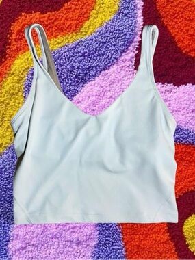Lululemon White Align Tank Tight Fit